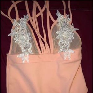 Embroidered bodysuit